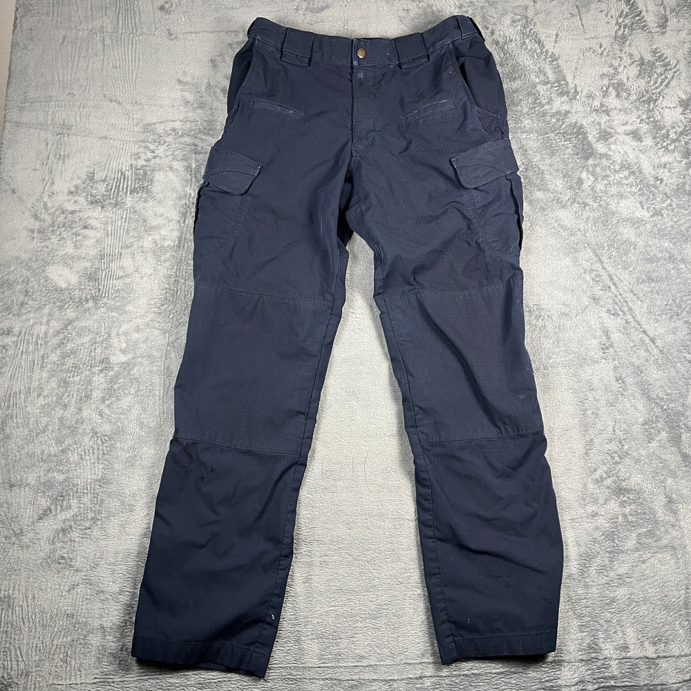 5.11 Tactical Cargo Pants Mens 32x36 Navy Blue Outdoor Hiking Utility Pockets